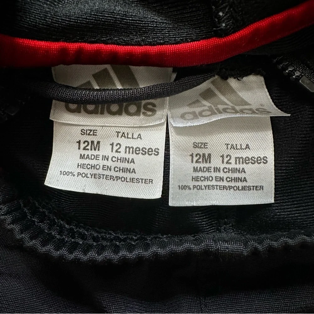 Adidas Baby Unisex 12 Months Tracksuit Jacket Jogger Pants Set